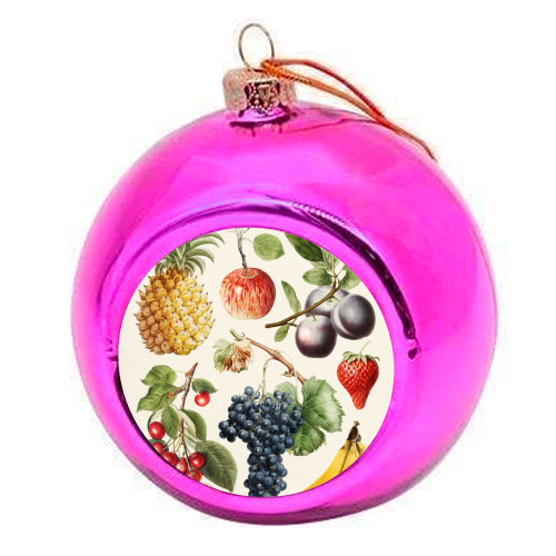 Fruits Collection - colourful christmas bauble by Gal Design