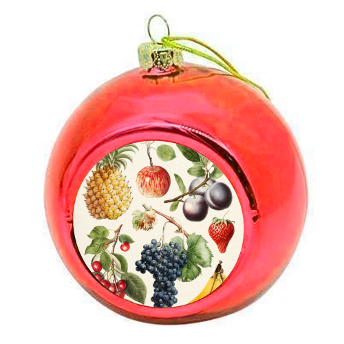 Fruits Collection - colourful christmas bauble by Gal Design
