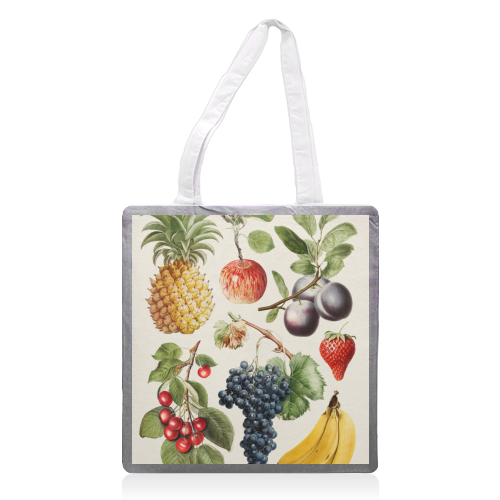 Fruits Collection - printed canvas tote bag by Gal Design