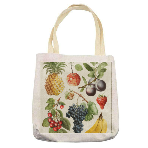 Fruits Collection - printed canvas tote bag by Gal Design