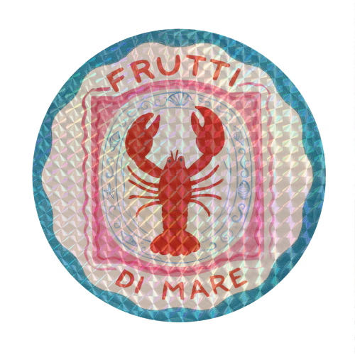 Frutti Di Mare - Circle Sticker by Ms Doodle