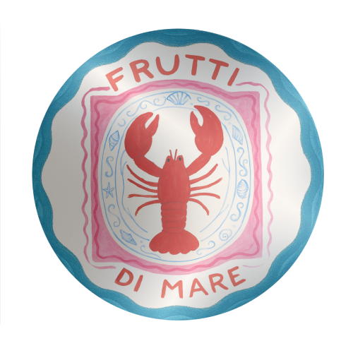 Frutti Di Mare - Circle Sticker by Ms Doodle
