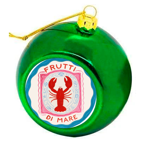 Frutti Di Mare - colourful christmas bauble by Ms Doodle