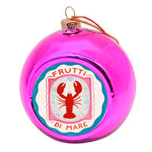 Frutti Di Mare - colourful christmas bauble by Ms Doodle