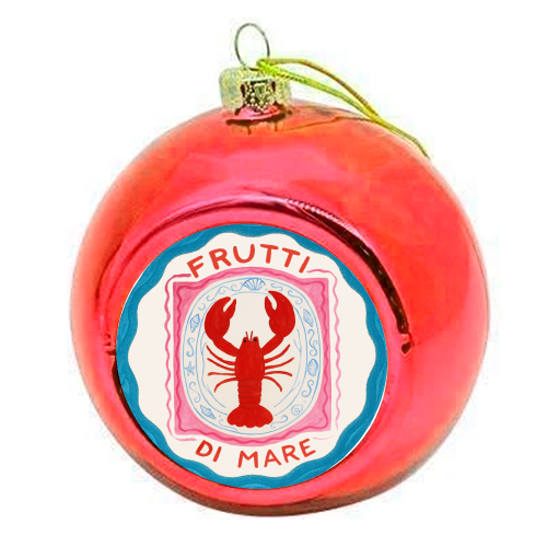 Frutti Di Mare - colourful christmas bauble by Ms Doodle