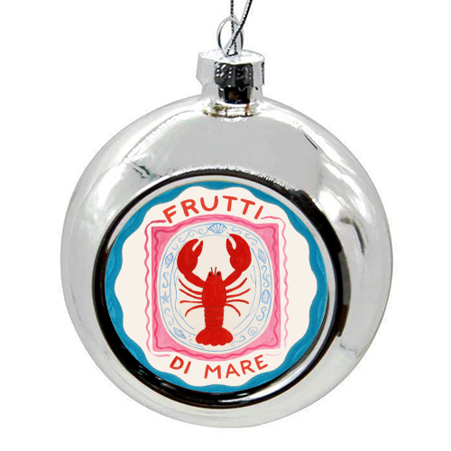 Frutti Di Mare - colourful christmas bauble by Ms Doodle