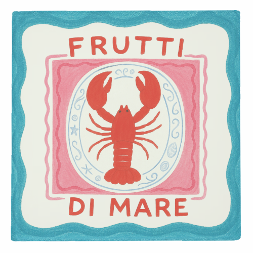 Frutti Di Mare - personalised beer coaster by Ms Doodle