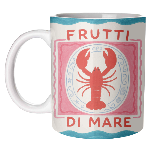 Frutti Di Mare - unique mug by Ms Doodle