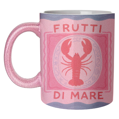 Frutti Di Mare - unique mug by Ms Doodle