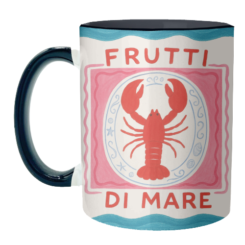 Frutti Di Mare - unique mug by Ms Doodle