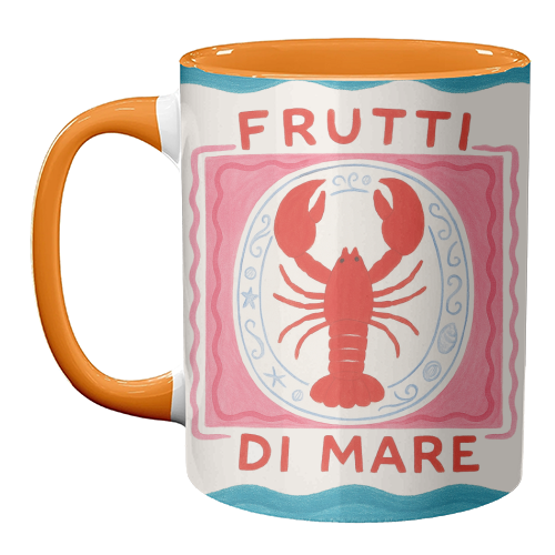 Frutti Di Mare - unique mug by Ms Doodle