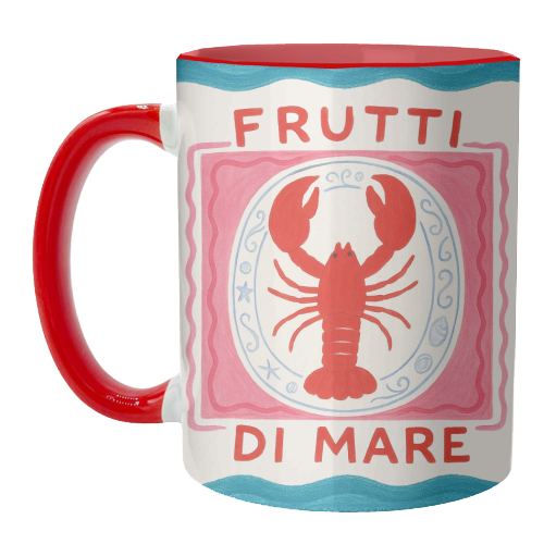 Frutti Di Mare - unique mug by Ms Doodle