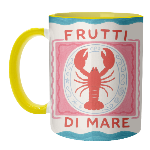 Frutti Di Mare - unique mug by Ms Doodle