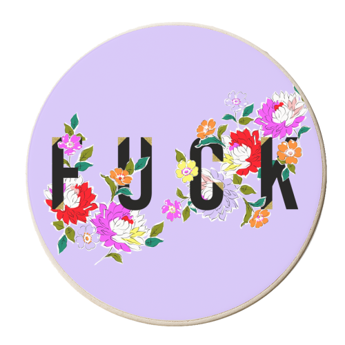 FUCK FLORAL - personalised beer coaster by PEARL & CLOVER