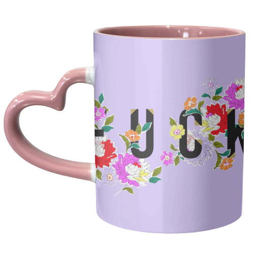 FUCK FLORAL - unique mug by PEARL & CLOVER