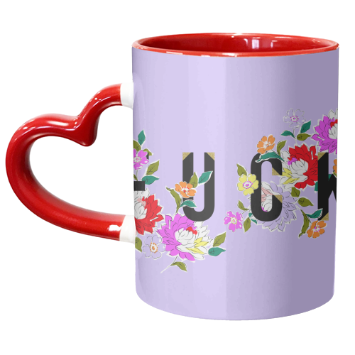 FUCK FLORAL - unique mug by PEARL & CLOVER