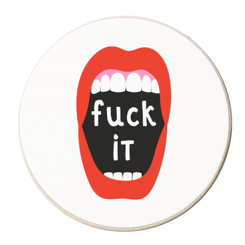 Fuck it - personalised beer coaster by Adam Regester