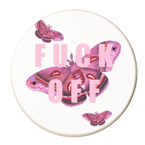 Fuck Off - personalised beer coaster by Eloise