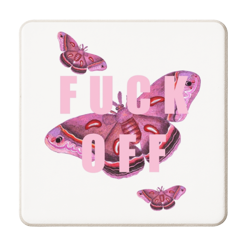 Fuck Off - personalised beer coaster by Eloise