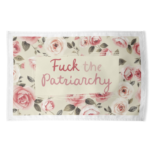 Fuck the Patriarchy vintage style gift - funny tea towel by Giddy Kipper