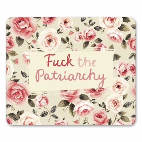 Fuck the Patriarchy vintage style gift - mouse mat by Giddy Kipper
