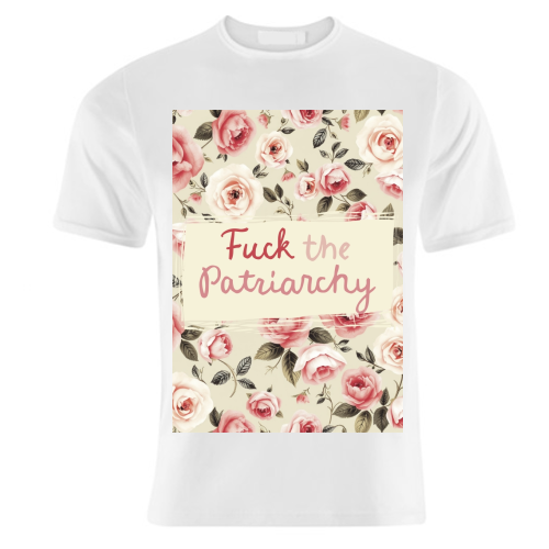 Fuck the Patriarchy vintage style gift - unique t shirt by Giddy Kipper