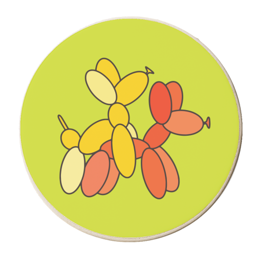 Fucking Balloons - personalised beer coaster by AbiGoLucky