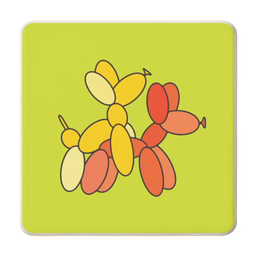 Fucking Balloons - personalised beer coaster by AbiGoLucky