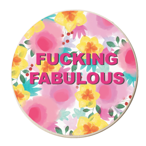 Fucking Fabulous - personalised beer coaster by The Boy and the Bear