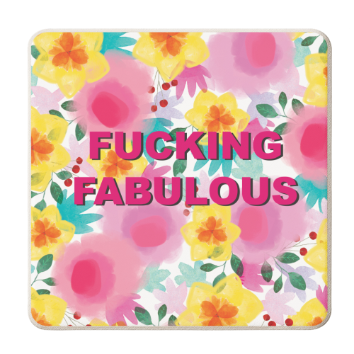 Fucking Fabulous - personalised beer coaster by The Boy and the Bear
