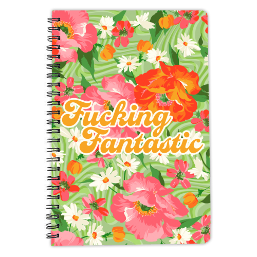 FUCKING FANTASTIC - personalised A4, A5, A6 notebook by PEARL & CLOVER