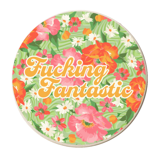 FUCKING FANTASTIC - personalised beer coaster by PEARL & CLOVER