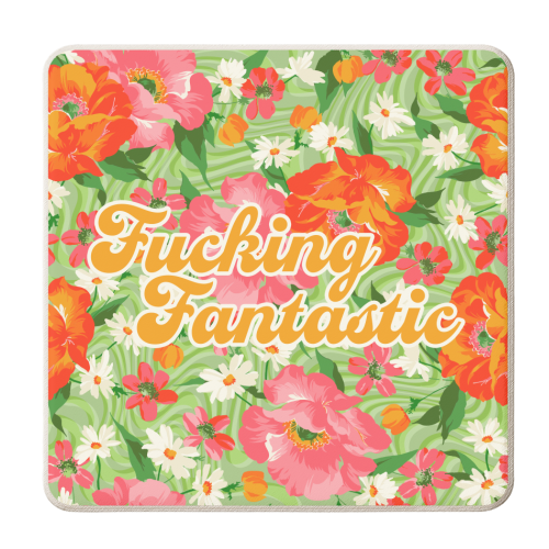 FUCKING FANTASTIC - personalised beer coaster by PEARL & CLOVER