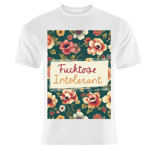 Fucktose Intolerant vintage style gift - unique t shirt by Giddy Kipper