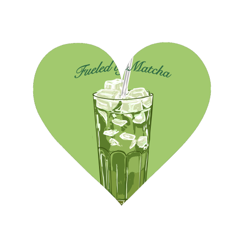 Fueled by Matcha – Vintage Green Tea Illustration - Magnet by EZbie