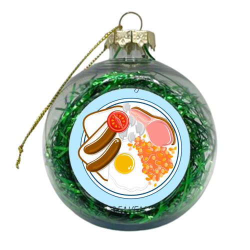 Full English Breakfast - xmas bauble by Adam Regester