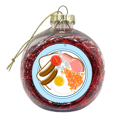Full English Breakfast - xmas bauble by Adam Regester