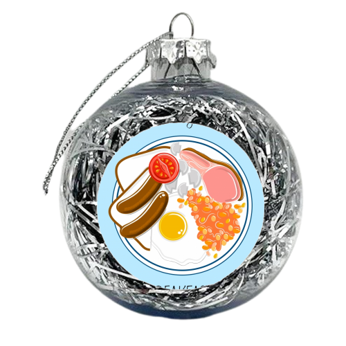 Full English Breakfast - xmas bauble by Adam Regester