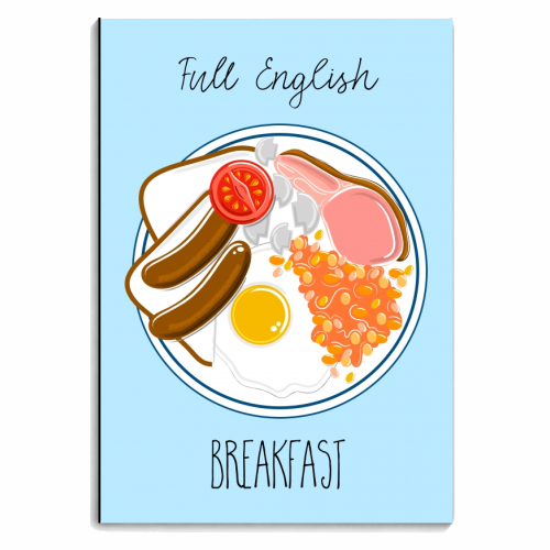 Full English Breakfast - personalised A4, A5, A6 notebook by Adam Regester