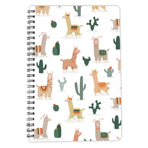 Fun llamas - personalised A4, A5, A6 notebook by Jessica Moorhouse