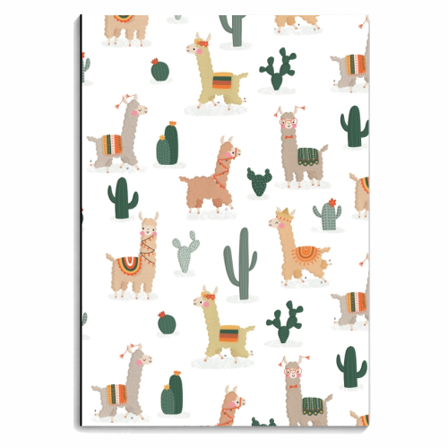 Fun llamas - personalised A4, A5, A6 notebook by Jessica Moorhouse
