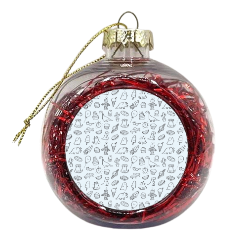 Fun Print - xmas bauble by Carl Batterbee