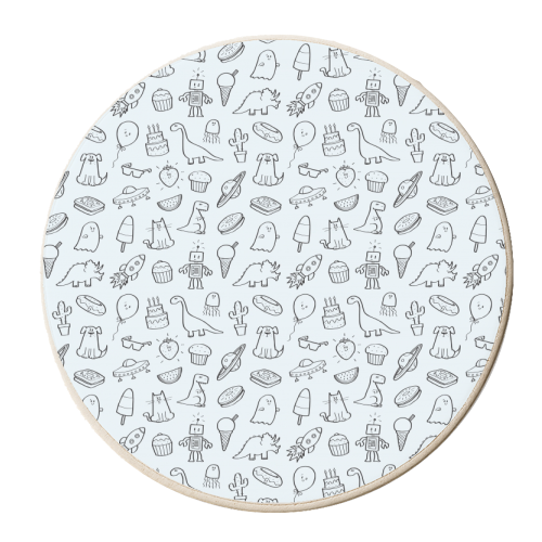 Fun Print - personalised beer coaster by Carl Batterbee