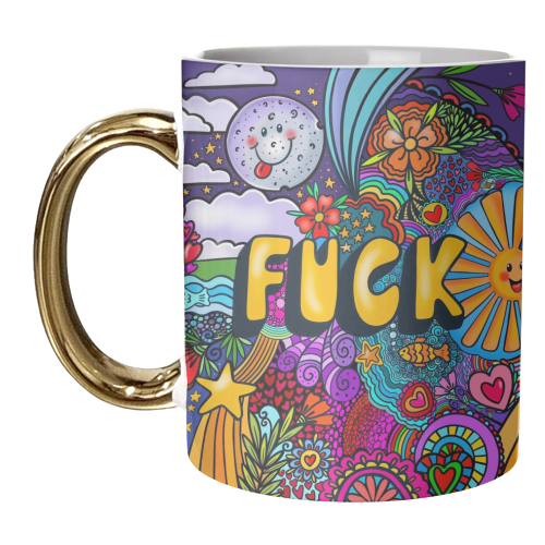Funky Circular Fuck - unique mug by PixieDrew