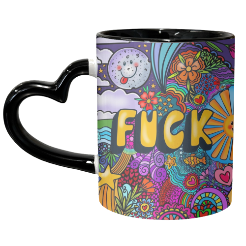 Funky Circular Fuck - unique mug by PixieDrew