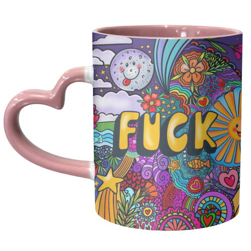 Funky Circular Fuck - unique mug by PixieDrew