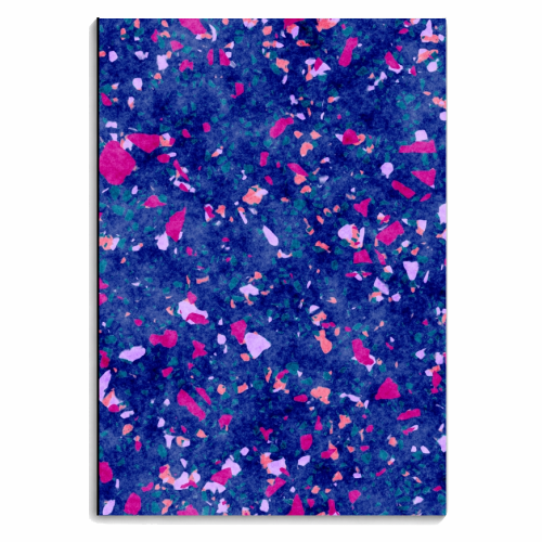 Funky Colorful Terrazzo - personalised A4, A5, A6 notebook by Kaleiope Studio