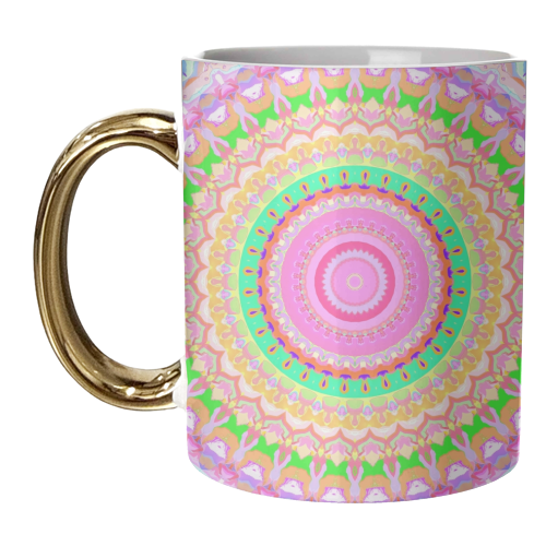 Funky Mandala - unique mug by Kaleiope Studio
