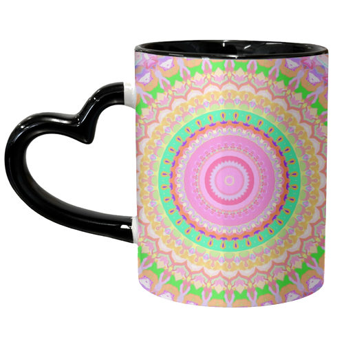 Funky Mandala - unique mug by Kaleiope Studio