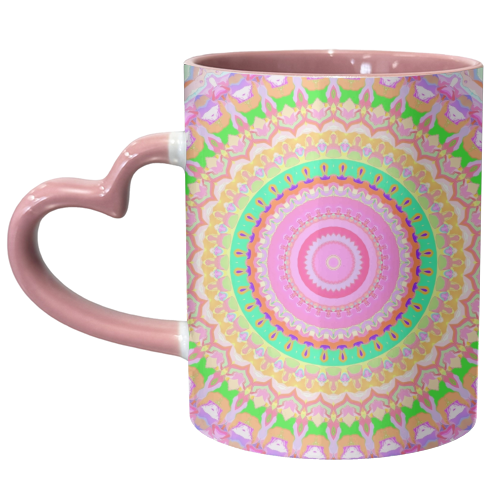 Funky Mandala - unique mug by Kaleiope Studio